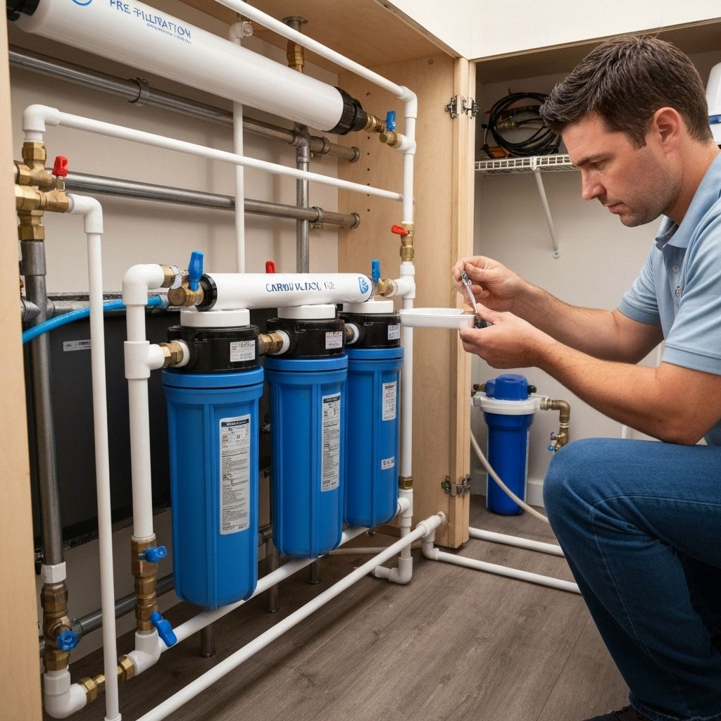 Whole house water filtration